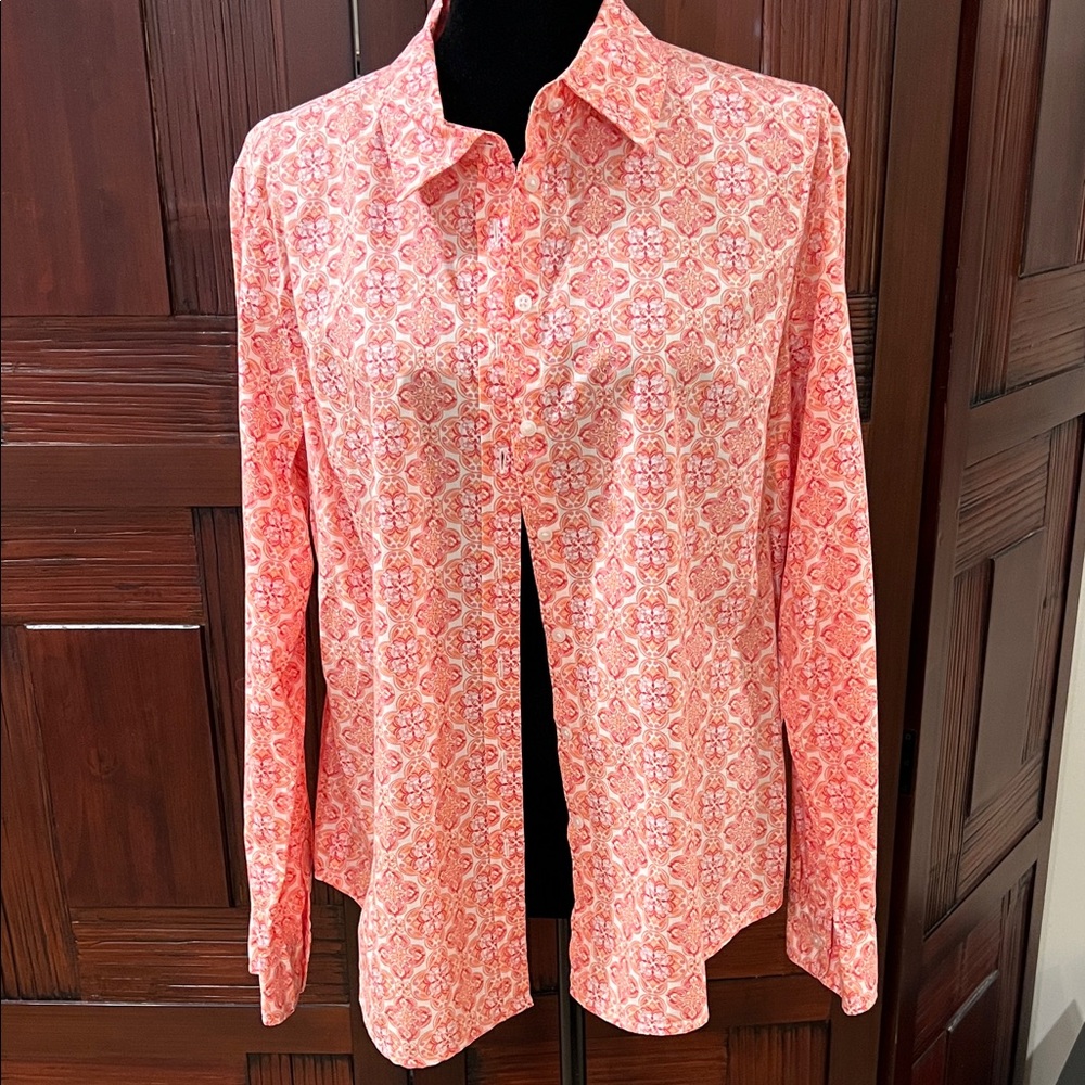 Talbots 100% cotton dress shirt, large